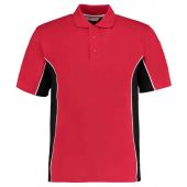 Kustom Kit Track Poly/Cotton Piqué Polo Shirt - Red/Black Size 3XL