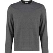 Kustom Kit Long Sleeve Fashion Fit Superwash® 60°C T-Shirt - Dark Grey Marl Size 3XL