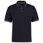 Kustom Kit St Mellion Tipped Cotton Piqué Polo Shirt - Navy/White Size XXL