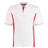 Kustom Kit Scottsdale Cotton Piqué Polo Shirt - White/Red Size XXL