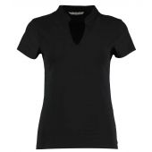 Kustom Kit Ladies V Neck Corporate Top - Black Size 20/22