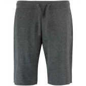 Kustom Kit Slim Fit Sweat Shorts - Dark Grey Marl Size XXL
