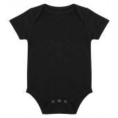 Larkwood Essential Short Sleeve Baby Bodysuit - Black Size 12-18