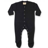 Larkwood Baby Sleepsuit - Black Size 12-18