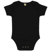 Larkwood Short Sleeve Baby Bodysuit - Black Size 12-18