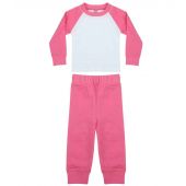 Larkwood Baby/Toddler Pyjamas - Candyfloss Pink/White Size 3-4