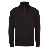 Mantis Unisex 1/4 Zip Sweatshirt - Black Size XXL
