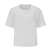 Mantis Ladies Cropped Heavy T-Shirt - White Size XL