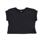 Mantis Ladies Organic Cropped T-Shirt - Black Size L