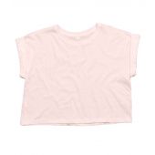 Mantis Ladies Organic Cropped T-Shirt - Soft Pink Size L