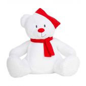 Mumbles Christmas Zippie Bear - White/Red Size L