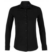 NEOBLU Ladies Balthazar Jersey Long Sleeve Shirt - Deep Black Size 3XL