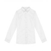 Native Spirit Ladies Washed Long Sleeve Shirt - Washed White Size XS