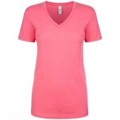 Next Level Apparel Ladies Ideal V Neck T-Shirt - Hot Pink Size XXL