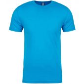 Next Level Apparel Unisex Cotton Crew Neck T-Shirt - Turquoise Blue Size 3XL