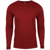 Next Level Apparel Cotton Long Sleeve Crew Neck T-Shirt - Cardinal Red Size XXL