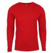 Next Level Apparel Cotton Long Sleeve Crew Neck T-Shirt - Red Size XXL