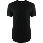 Next Level Apparel Long Body Cotton T-Shirt - Black Size XXL