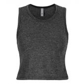Next Level Apparel Ladies Festival Cropped Tank Top - Charcoal Size XXL