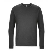 Next Level Apparel Unisex CVC Long Sleeve T-Shirt - Charcoal Size 3XL