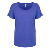 Next Level Apparel Ladies Tri-Blend Dolman T-Shirt - Vintage Royal Blue Size 3XL