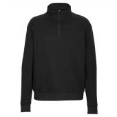 Next Level Apparel Unisex Santa Cruz 1/4 Zip Sweatshirt - Black Size 3XL