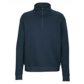 Next Level Apparel Unisex Santa Cruz 1/4 Zip Sweatshirt - Midnight Navy Size 3XL