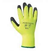 Portwest Thermal Grip Gloves - Yellow Size XXL