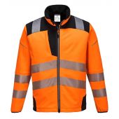 Portwest PW3 Hi-Vis Soft Shell Jacket - Orange/Black Size 3XL