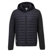 Portwest KX3™ Baffle Padded Jacket - Grey Marl/Black Size 3XL