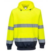 Portwest Hi-Vis Two Tone Hooded Sweatshirt - Yellow/Navy Size 3XL