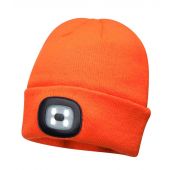 Portwest LED Head Light Beanie - Orange Size ONE