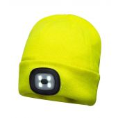 Portwest LED Head Light Beanie - Yellow Size ONE