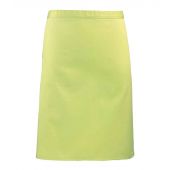 Premier 'Colours' Mid Length Apron - Lime Green Size ONE