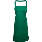Premier 'Colours' Bib Apron with Pocket - Emerald Size ONE