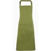 Premier 'Colours' Bib Apron with Pocket - Oasis Green Size ONE
