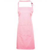 Premier 'Colours' Bib Apron with Pocket - Pink Size ONE