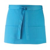 Premier 'Colours' 3 Pocket Apron - Turquoise Blue Size ONE
