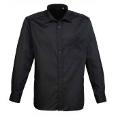 Premier Long Sleeve Poplin Shirt - Black Size 23