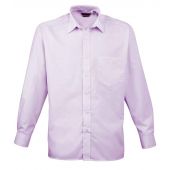 Premier Long Sleeve Poplin Shirt - Lilac Size 14.5