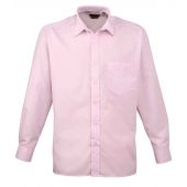 Premier Long Sleeve Poplin Shirt - Pink Size 19