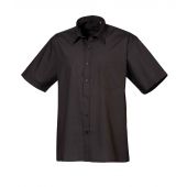 Premier Short Sleeve Poplin Shirt - Black Size 23