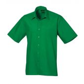 Premier Short Sleeve Poplin Shirt - Emerald Size 14.5