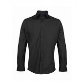 Premier Supreme Long Sleeve Poplin Shirt - Black Size 19