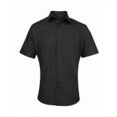 Premier Supreme Short Sleeve Poplin Shirt - Black Size 19