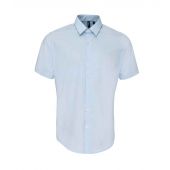 Premier Supreme Short Sleeve Poplin Shirt - Light Blue Size 19