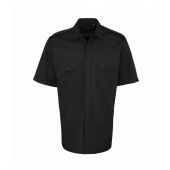 Premier Short Sleeve Pilot Shirt - Black Size 19