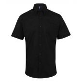 Premier Signature Short Sleeve Oxford Shirt - Black Size 19