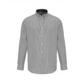 Premier Long Sleeve Striped Oxford Shirt - White/Grey Size 3XL