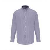 Premier Long Sleeve Striped Oxford Shirt - White/Navy Size 3XL